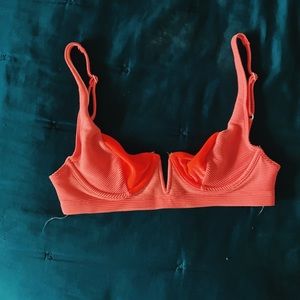 Coral Swim Top